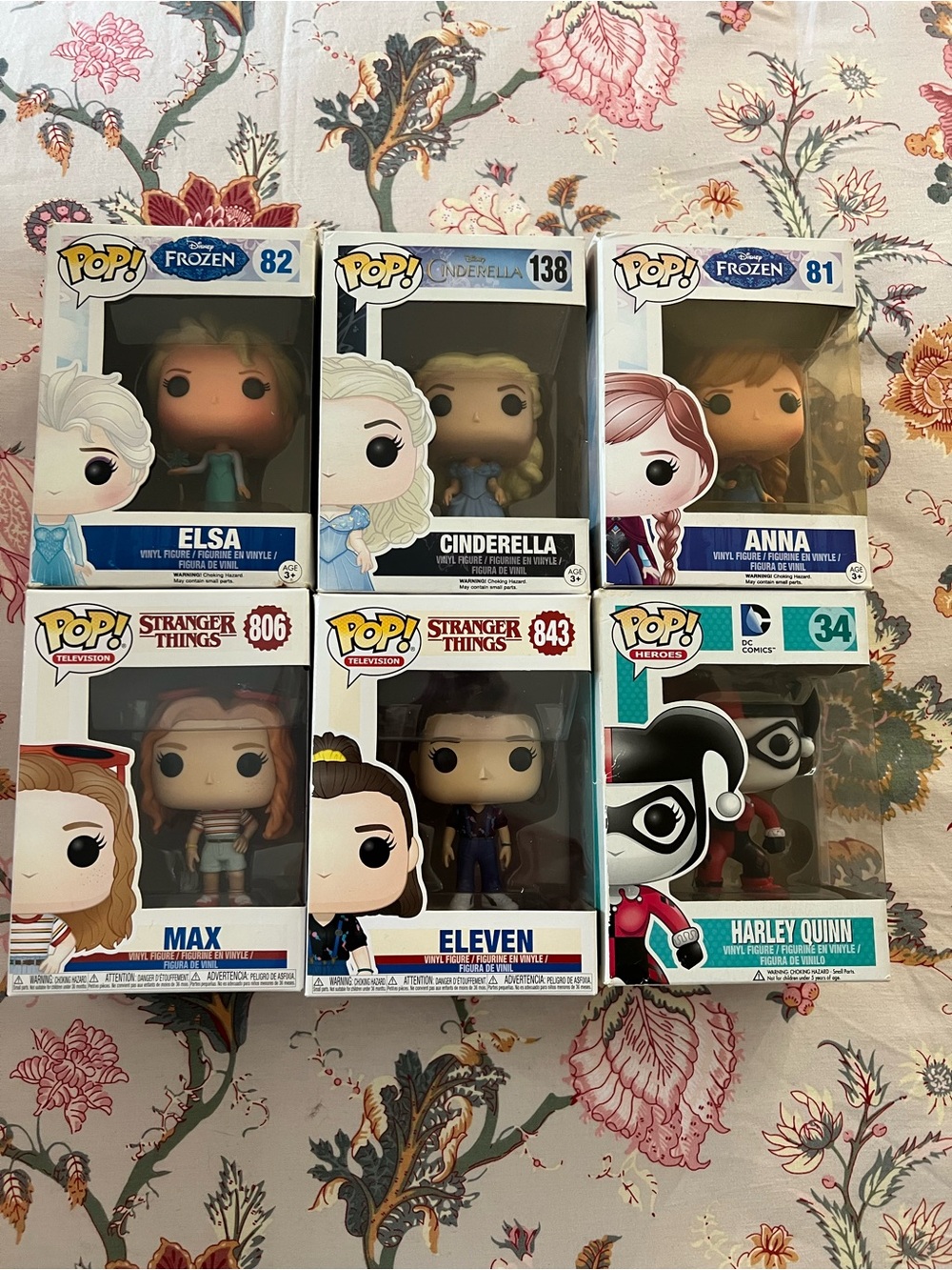 Funko Pop! Vinyl Figures Set - Blue White Black Red